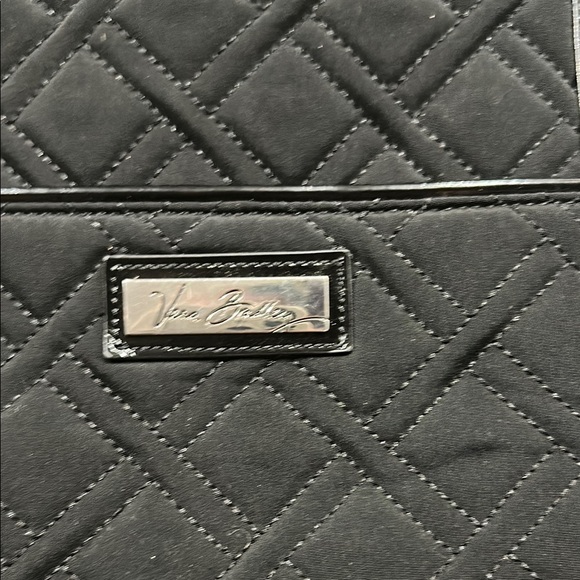 Vera Bradley Black Quilted Laptop Tote Bag - Picture 2 of 8
